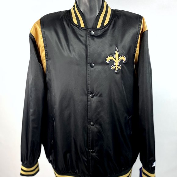 NEW ORLEANS SAINTS NFL STARTER Snap Down Jacket 3X 4X